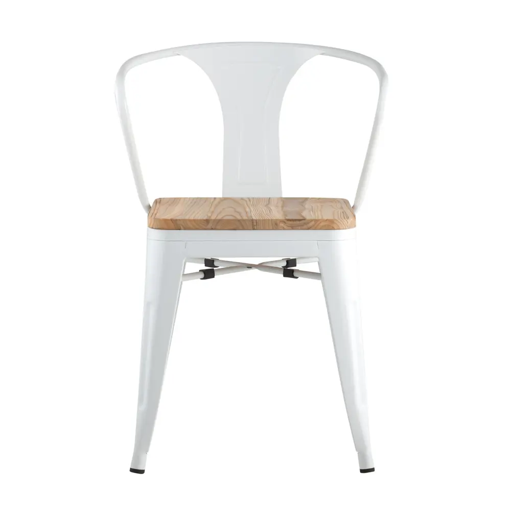 Фото 6 Стул кухонный Стул груп Arm wood 79x39x39 см дерево цвет белый 4 шт Фото 6 Стул кухонный Стул груп Arm wood 79x39x39 см дерево цвет белый 4 шт