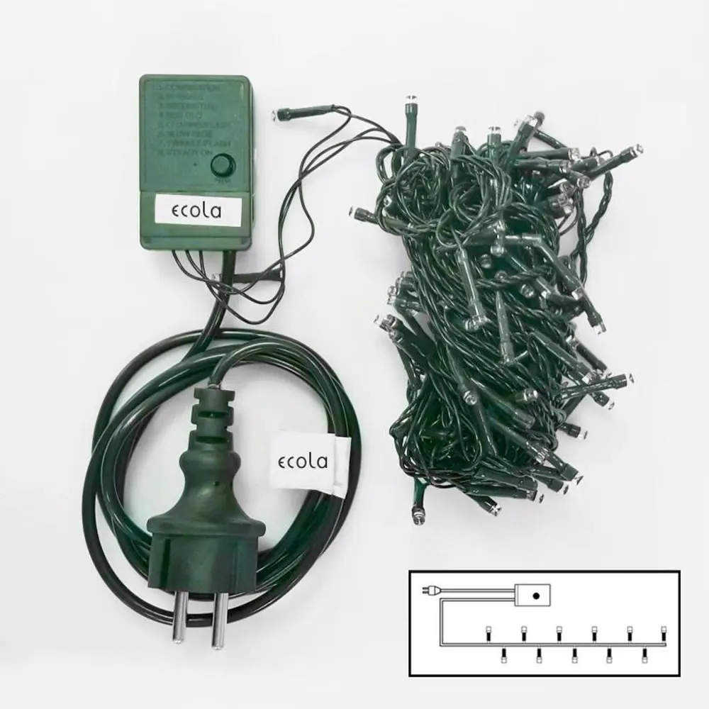 Фото 2 Электрогирлянда внутренняя Ecola Нить 8м 120LED разноцветная N2GM08ELC Фото 2 Электрогирлянда внутренняя Ecola Нить 8м 120LED разноцветная N2GM08ELC