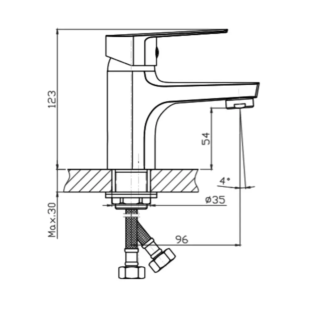 Фото 8 Смеситель для раковины Orange Loop M26-021b