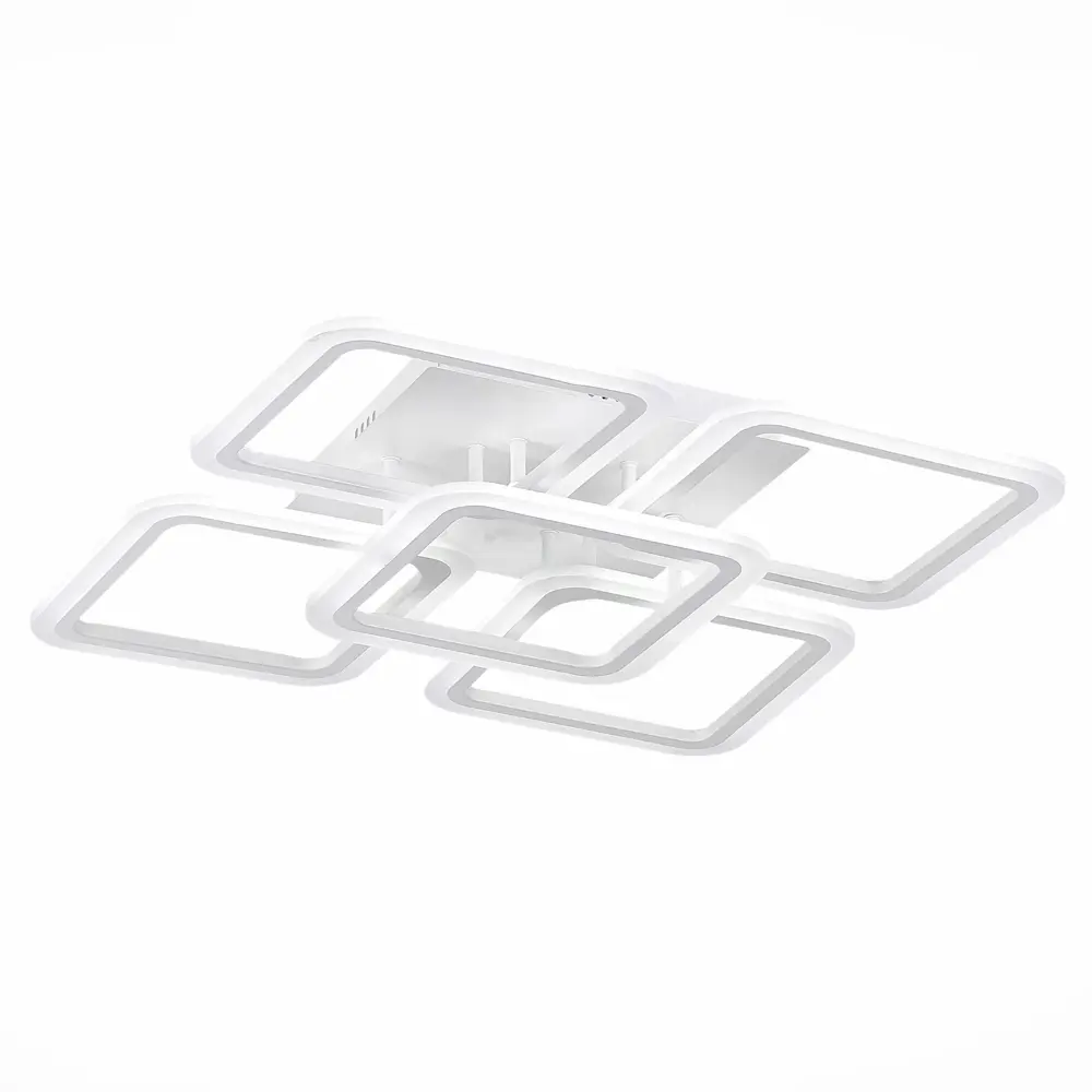 Фото 4 Люстра потолочная светодиодная ALMA LIGHT ALC00079WH-3000-6000K-LED.5x140W 24 м² изменение оттенков белого цвет белый Фото 4 Люстра потолочная светодиодная ALMA LIGHT ALC00079WH-3000-6000K-LED.5x140W 24 м² изменение оттенков белого цвет белый