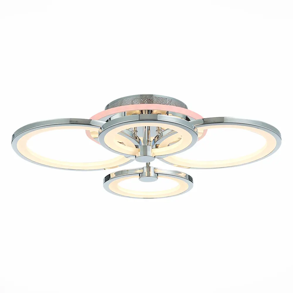 Фото 2 Люстра потолочная светодиодная ALMA LIGHT ALC00073CH-RGB-LED.4x100W 16 м² изменение цвета RGB цвет серый серебристый Фото 2 Люстра потолочная светодиодная ALMA LIGHT ALC00073CH-RGB-LED.4x100W 16 м² изменение цвета RGB цвет серый серебристый