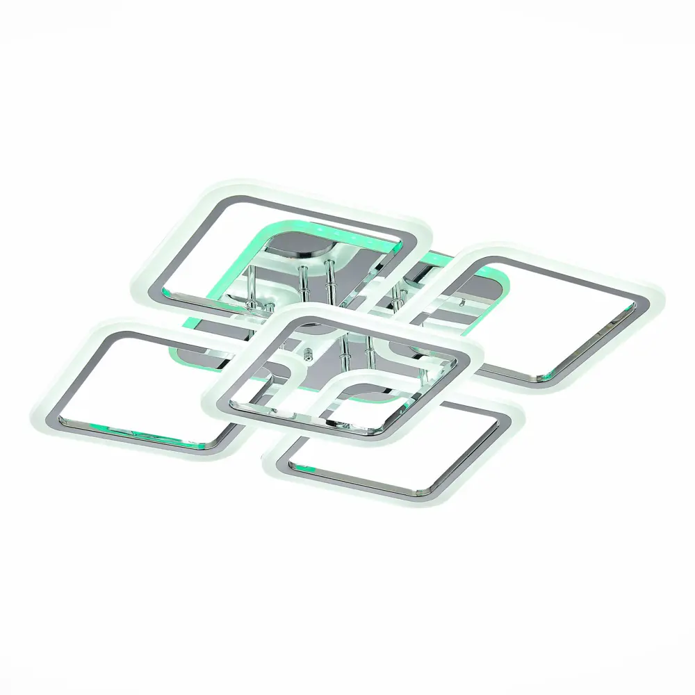 Фото 3 Люстра потолочная светодиодная ALMA LIGHT ALC00081CH-RGB-LED.5x140W 24 м² изменение цвета RGB цвет серый серебристый Фото 3 Люстра потолочная светодиодная ALMA LIGHT ALC00081CH-RGB-LED.5x140W 24 м² изменение цвета RGB цвет серый серебристый