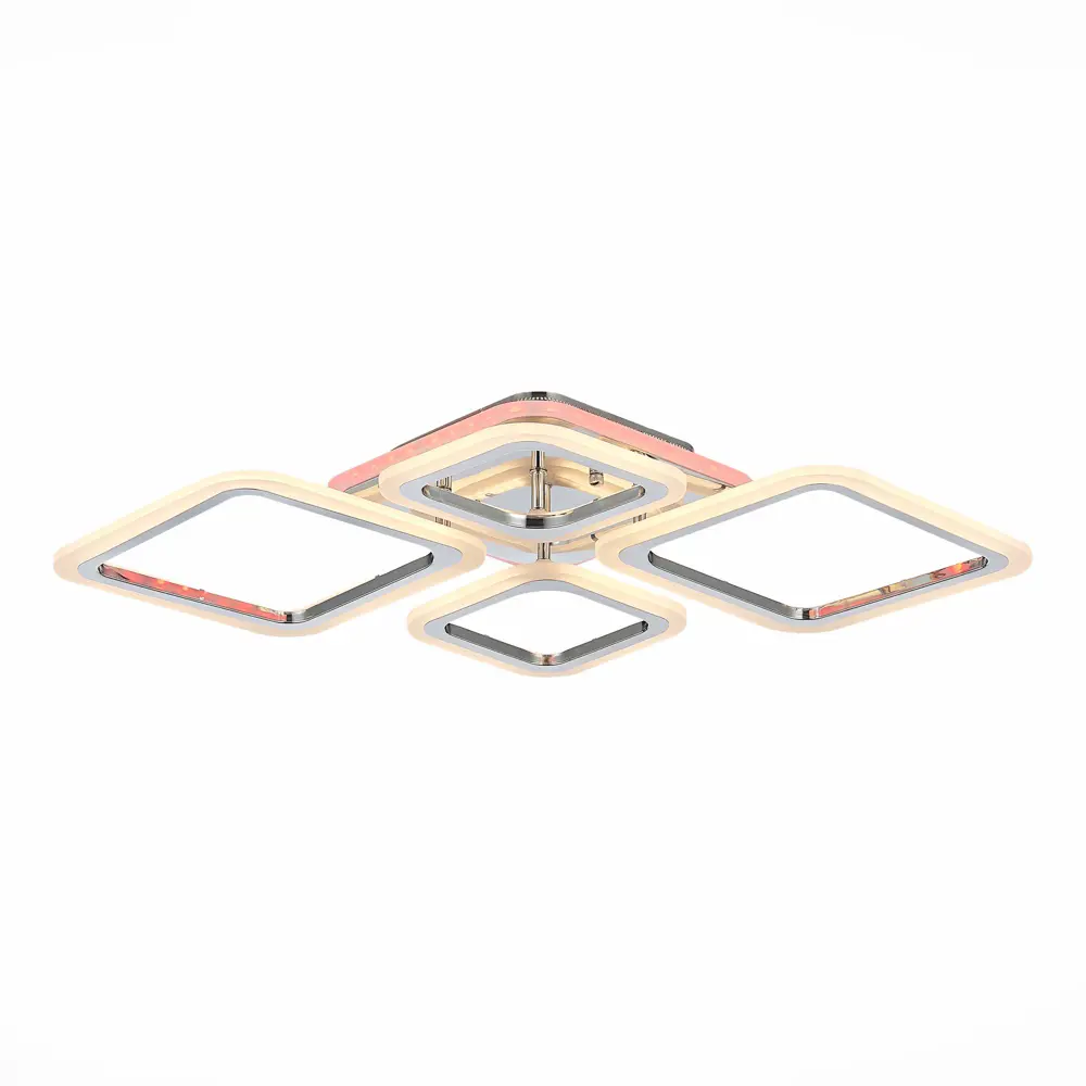 Фото 2 Люстра потолочная светодиодная ALMA LIGHT ALC00085CH-RGB-LED.4x88W 14 м² изменение цвета RGB цвет серый серебристый Фото 2 Люстра потолочная светодиодная ALMA LIGHT ALC00085CH-RGB-LED.4x88W 14 м² изменение цвета RGB цвет серый серебристый
