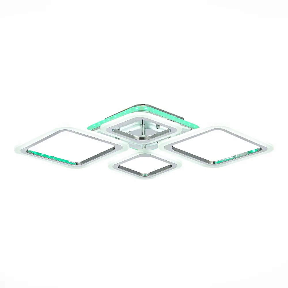 Фото 3 Люстра потолочная светодиодная ALMA LIGHT ALC00085CH-RGB-LED.4x88W 14 м² изменение цвета RGB цвет серый серебристый Фото 3 Люстра потолочная светодиодная ALMA LIGHT ALC00085CH-RGB-LED.4x88W 14 м² изменение цвета RGB цвет серый серебристый