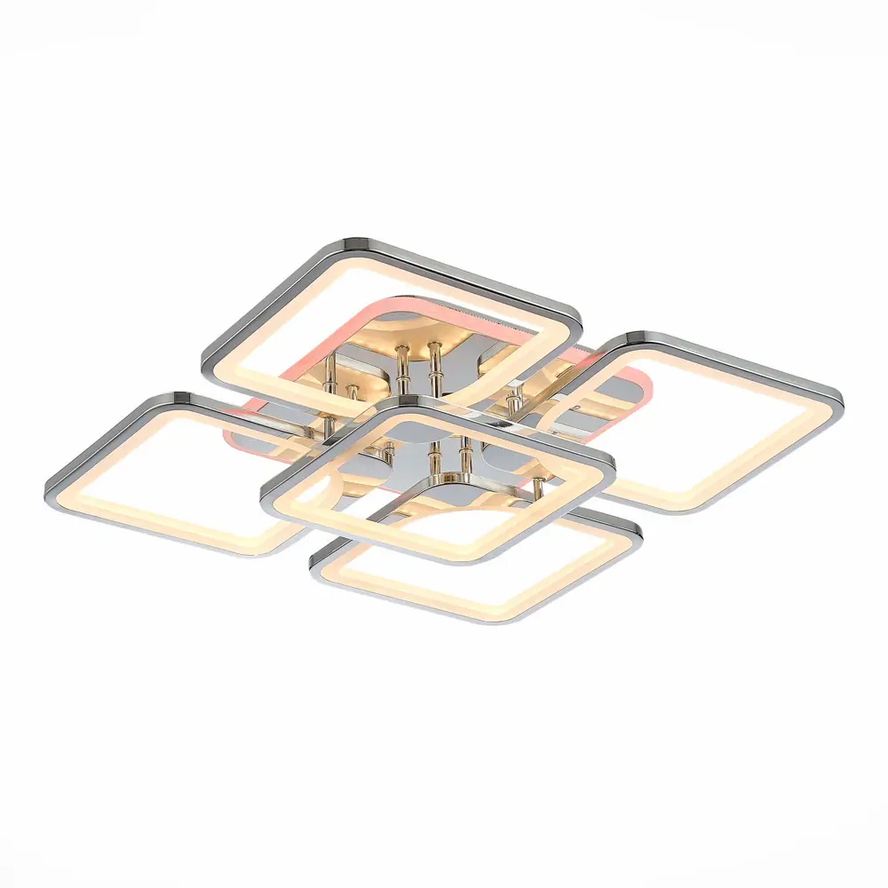 Фото 2 Люстра потолочная светодиодная ALMA LIGHT ALC00093CH-RGB-LED.5x170W 26 м² изменение цвета RGB цвет серый серебристый Фото 2 Люстра потолочная светодиодная ALMA LIGHT ALC00093CH-RGB-LED.5x170W 26 м² изменение цвета RGB цвет серый серебристый