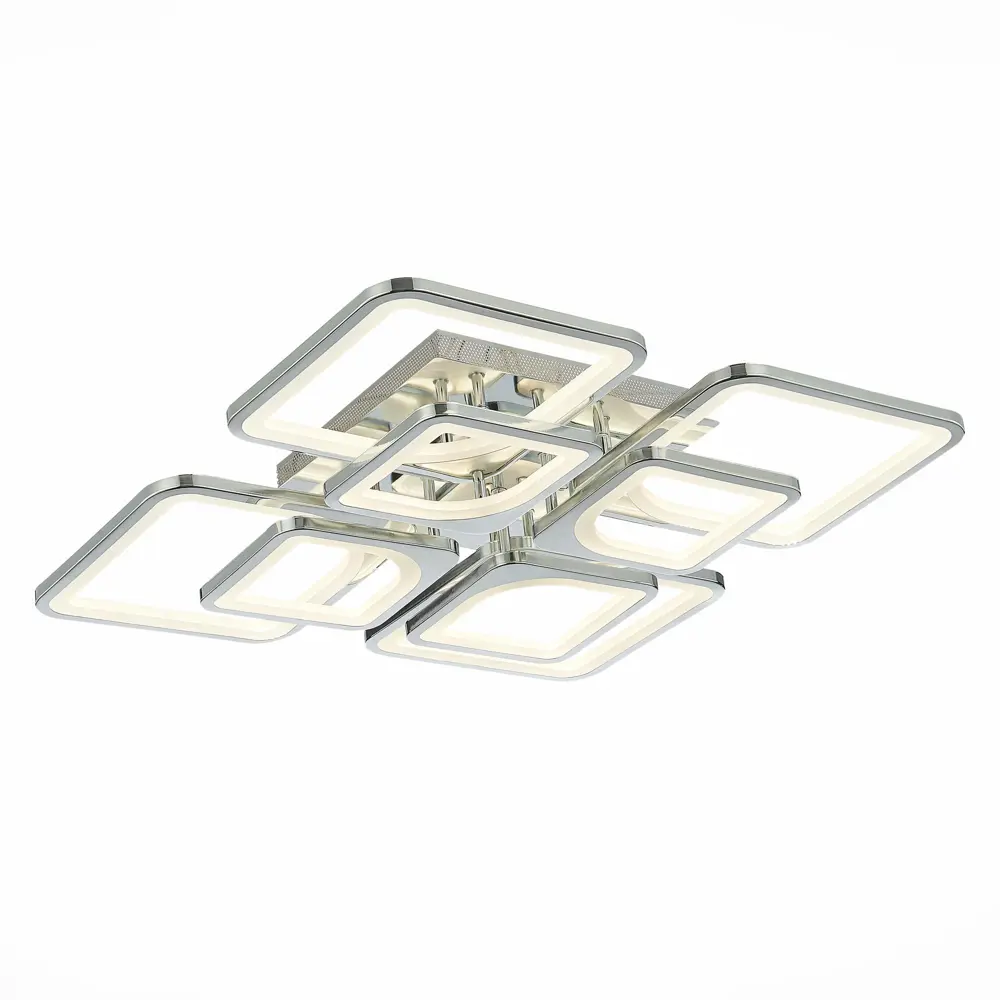 Фото 2 Люстра потолочная светодиодная ALMA LIGHT ALC00094CH-3000-6000K-LED.8x224W 34 м² изменение оттенков белого цвет серый серебристый