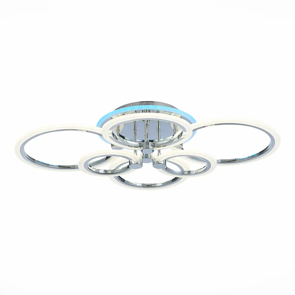 Фото Люстра потолочная светодиодная ALMA LIGHT ALC00102CH-RGB-LED.6x132W 20 м² изменение цвета RGB цвет серый серебристый Фото Люстра потолочная светодиодная ALMA LIGHT ALC00102CH-RGB-LED.6x132W 20 м² изменение цвета RGB цвет серый серебристый
