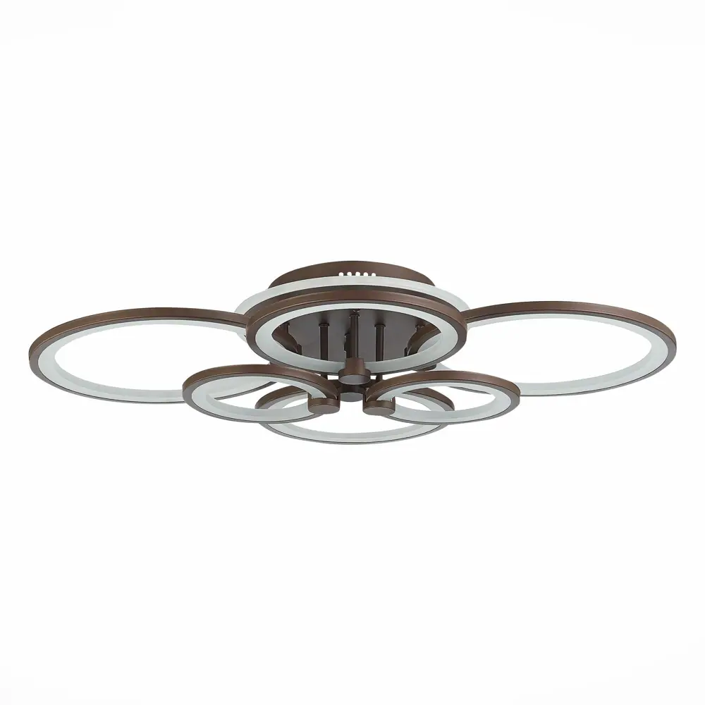 Фото 4 Люстра потолочная светодиодная ALMA LIGHT ALC00072BN-RGB-LED.6x168W 26 м² изменение цвета RGB цвет коричневый Фото 4 Люстра потолочная светодиодная ALMA LIGHT ALC00072BN-RGB-LED.6x168W 26 м² изменение цвета RGB цвет коричневый