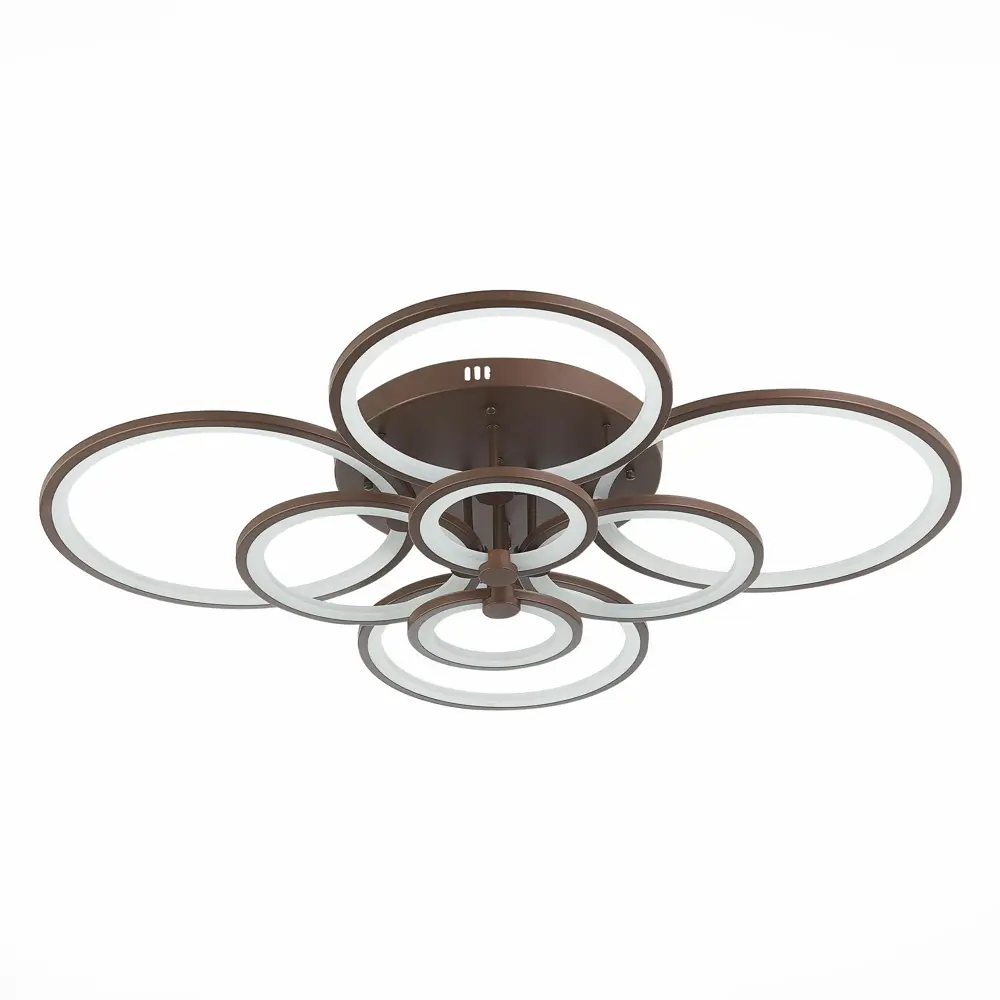 Фото 10 Люстра потолочная светодиодная ALMA LIGHT ALC00074BN-3000-6000K-LED.8x256W 36 м² изменение оттенков белого цвет коричневый Фото 10 Люстра потолочная светодиодная ALMA LIGHT ALC00074BN-3000-6000K-LED.8x256W 36 м² изменение оттенков белого цвет коричневый