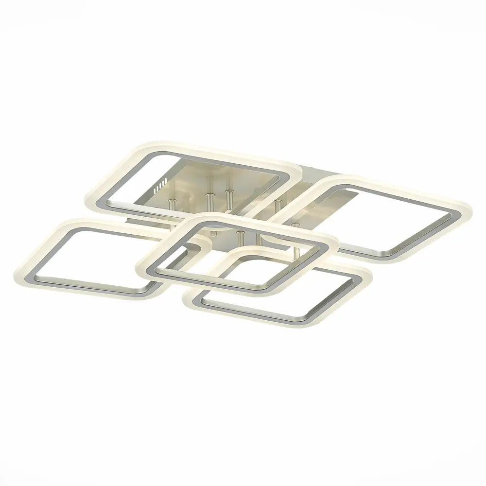 Фото 2 Люстра потолочная светодиодная ALMA LIGHT ALC00079SL-3000-6000K-LED.5x140W 24 м² изменение оттенков белого цвет серый серебристый Фото 2 Люстра потолочная светодиодная ALMA LIGHT ALC00079SL-3000-6000K-LED.5x140W 24 м² изменение оттенков белого цвет серый серебристый
