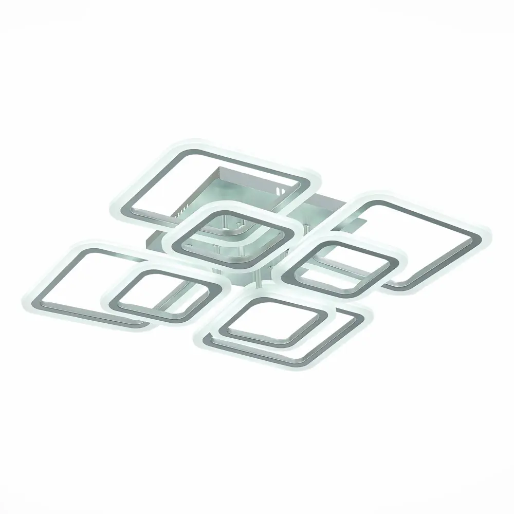 Фото 4 Люстра потолочная светодиодная ALMA LIGHT ALC00080SL-3000-6000K-LED.8x176W 28 м² изменение оттенков белого цвет серый серебристый Фото 4 Люстра потолочная светодиодная ALMA LIGHT ALC00080SL-3000-6000K-LED.8x176W 28 м² изменение оттенков белого цвет серый серебристый