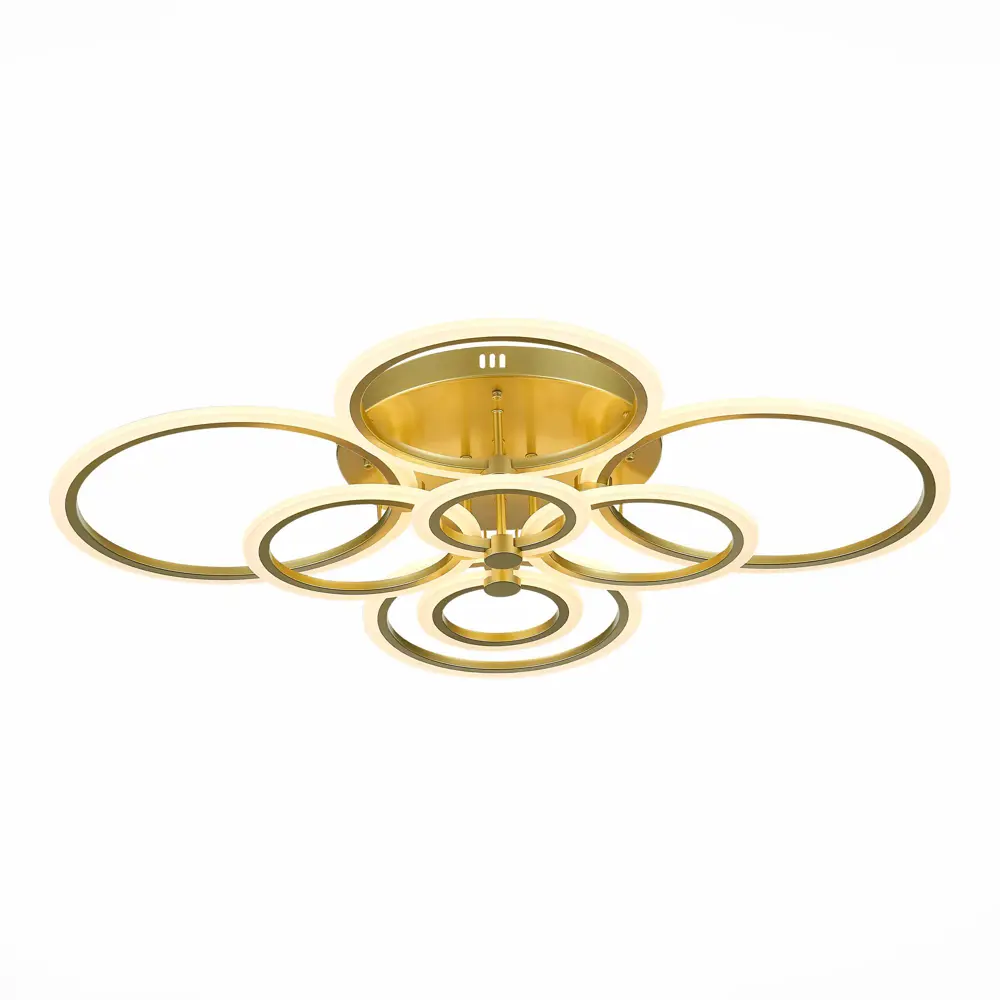 Фото 3 Люстра потолочная светодиодная ALMA LIGHT ALC00100GD-3000-6000K-LED.8x212W 34 м² изменение оттенков белого цвет жёлтый золотой Фото 3 Люстра потолочная светодиодная ALMA LIGHT ALC00100GD-3000-6000K-LED.8x212W 34 м² изменение оттенков белого цвет жёлтый золотой