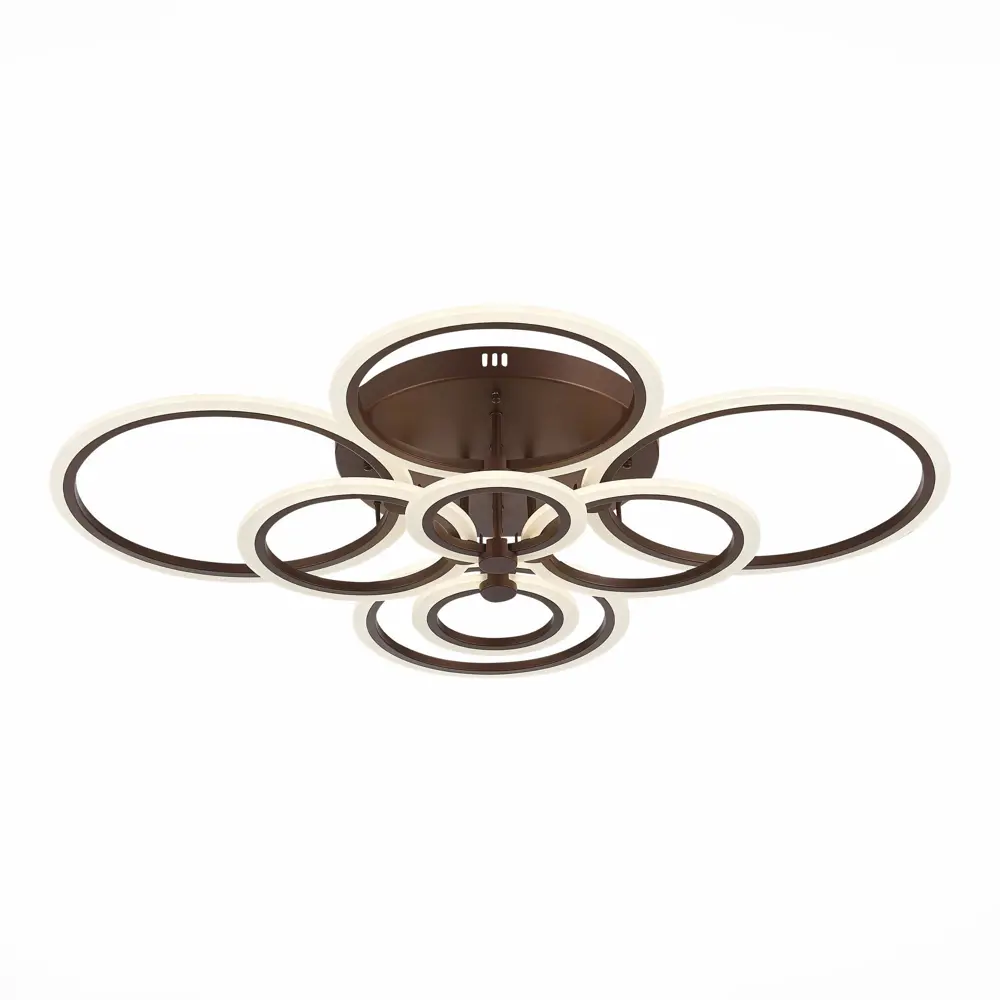 Фото 7 Люстра потолочная светодиодная ALMA LIGHT ALC00100BN-3000-6000K-LED.8x212W 34 м² изменение оттенков белого цвет коричневый Фото 7 Люстра потолочная светодиодная ALMA LIGHT ALC00100BN-3000-6000K-LED.8x212W 34 м² изменение оттенков белого цвет коричневый