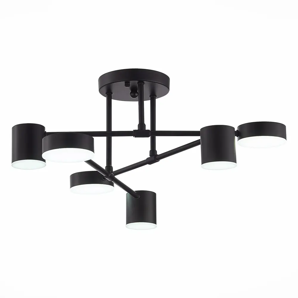 Фото 4 Светильник потолочный светодиодный ALMA LIGHT ALC00192BK-4000K-LED.6x7W 15 м² нейтральный белый свет цвет черный Фото 4 Светильник потолочный светодиодный ALMA LIGHT ALC00192BK-4000K-LED.6x7W 15 м² нейтральный белый свет цвет черный