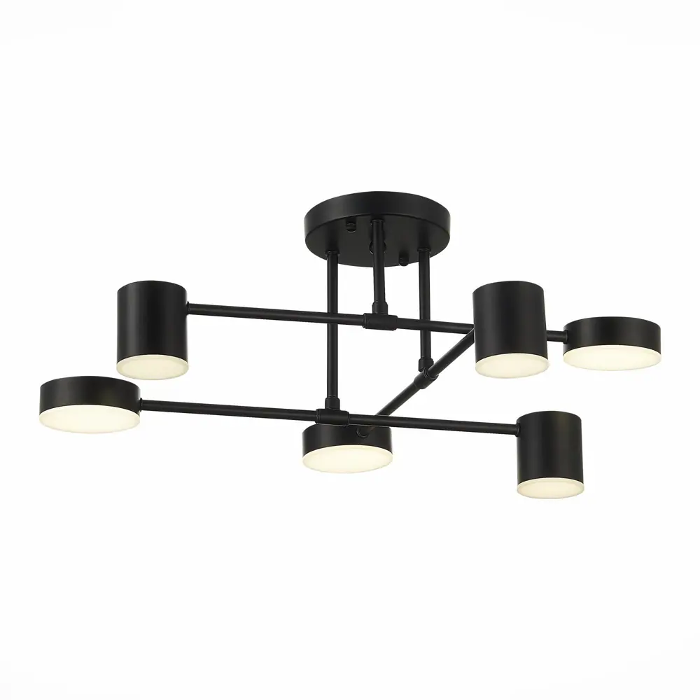 Фото 5 Светильник потолочный светодиодный ALMA LIGHT ALC00192BK-4000K-LED.6x7W 15 м² нейтральный белый свет цвет черный Фото 5 Светильник потолочный светодиодный ALMA LIGHT ALC00192BK-4000K-LED.6x7W 15 м² нейтральный белый свет цвет черный