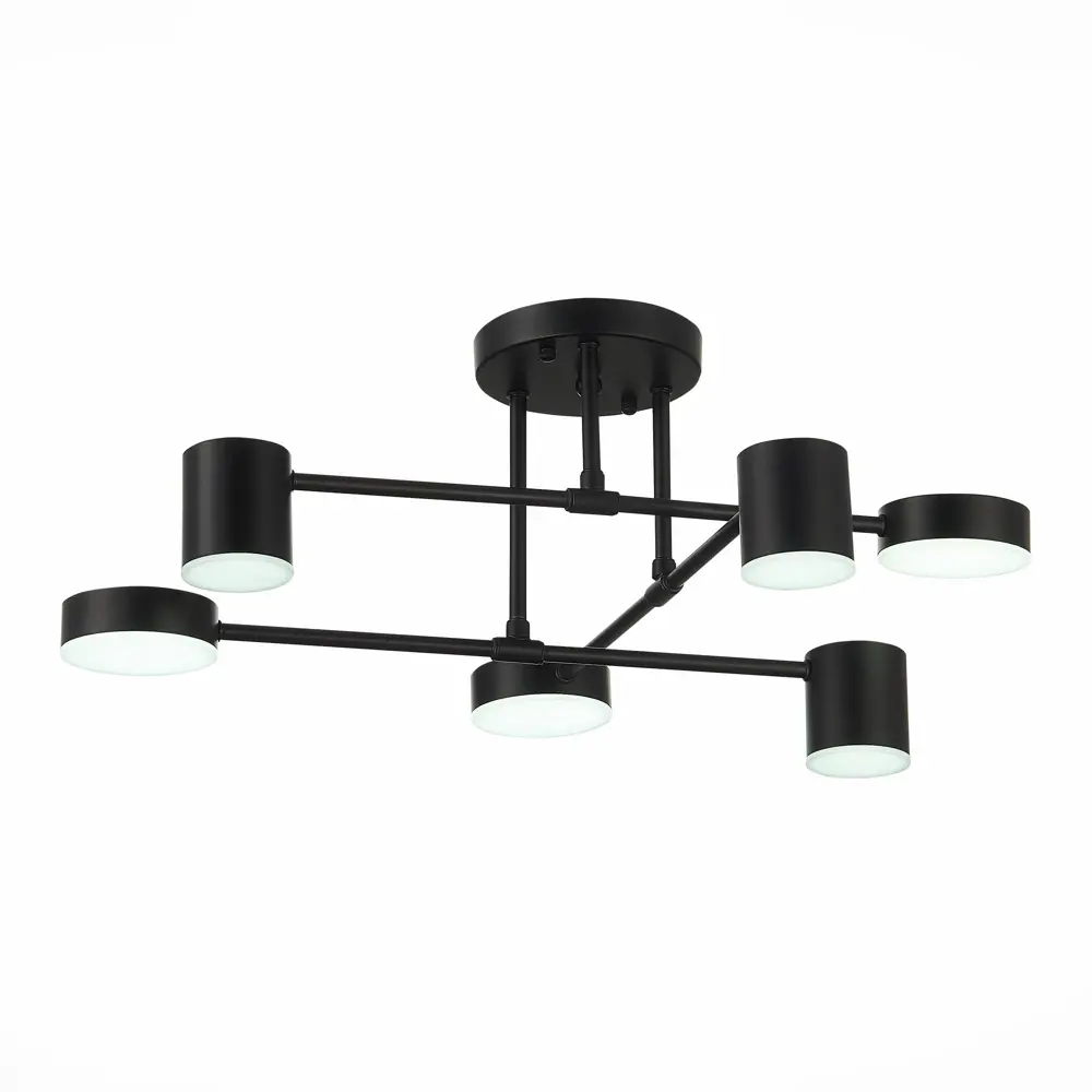 Фото 7 Светильник потолочный светодиодный ALMA LIGHT ALC00192BK-4000K-LED.6x7W 15 м² нейтральный белый свет цвет черный Фото 7 Светильник потолочный светодиодный ALMA LIGHT ALC00192BK-4000K-LED.6x7W 15 м² нейтральный белый свет цвет черный