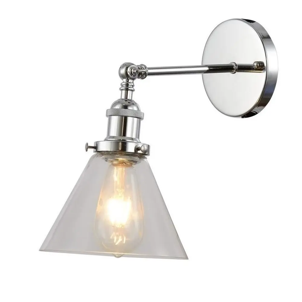 Фото Настенный светильник LUMINA DECO LDW 6801-1 CHR+PR цвет хром Фото Настенный светильник LUMINA DECO LDW 6801-1 CHR+PR цвет хром