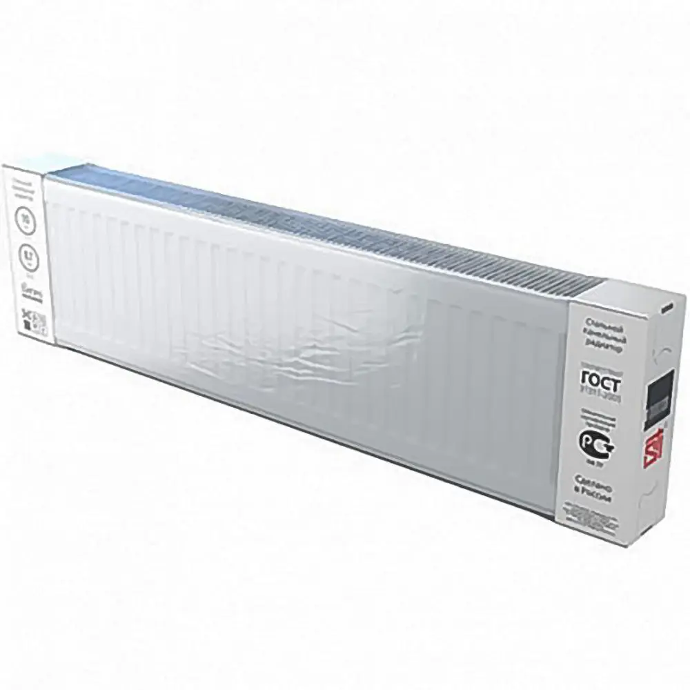 Фото 2 Радиатор Sti Compact 22-300-1800 боковое подключение сталь белый Фото 2 Радиатор Sti Compact 22-300-1800 боковое подключение сталь белый