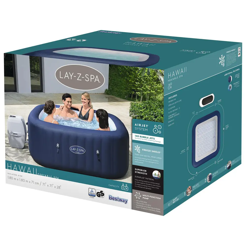 Фото 9 SPA бассейн Bestway 60021 Hawaii 180 х 71 см Фото 9 SPA бассейн Bestway 60021 Hawaii 180 х 71 см