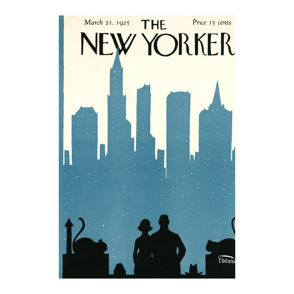Фото Постер Простопостер "Обложки new yorker - двое на крыше" 70x50 см в подарочном тубусе без рамы Фото Постер Простопостер "Обложки new yorker - двое на крыше" 70x50 см в подарочном тубусе без рамы