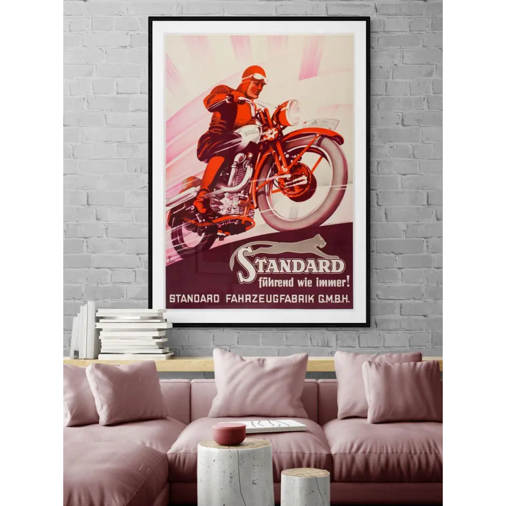 Фото 2 Постер Простопостер "Мотоциклы - мотоцикл standard" 50x40 см в подарочном тубусе без рамы Фото 2 Постер Простопостер "Мотоциклы - мотоцикл standard" 50x40 см в подарочном тубусе без рамы