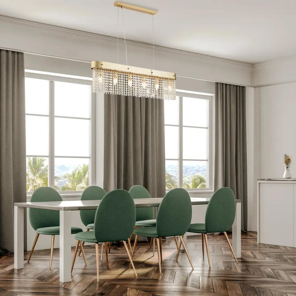 Фото 5 Светильник подвесной ESCADA 10170/9 NIAGARA 6 ламп 25 м² цвет золото Фото 5 Светильник подвесной ESCADA 10170/9 NIAGARA 6 ламп 25 м² цвет золото