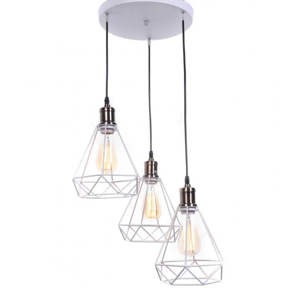 Фото Люстра потолочная LUMINA DECO LDP 11609-3 WT Cobi 3 лампы 12 м² цвет белый Фото Люстра потолочная LUMINA DECO LDP 11609-3 WT Cobi 3 лампы 12 м² цвет белый