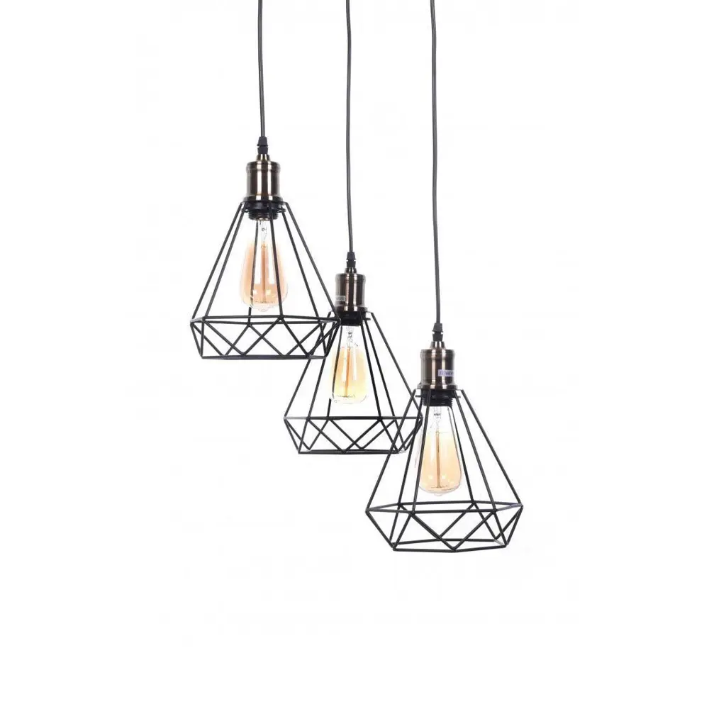 Фото 3 Люстра потолочная LUMINA DECO LDP 11609-3 BK Cobi 3 лампы 12 м² цвет черный Фото 3 Люстра потолочная LUMINA DECO LDP 11609-3 BK Cobi 3 лампы 12 м² цвет черный
