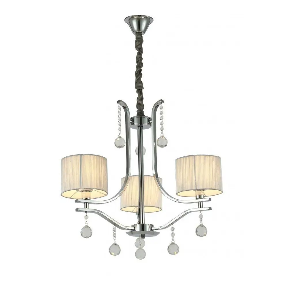 Фото Люстра потолочная LUMINA DECO LDP 8443-3 CHR Fontenea 3 лампы 8 м² цвет серый Фото Люстра потолочная LUMINA DECO LDP 8443-3 CHR Fontenea 3 лампы 8 м² цвет серый