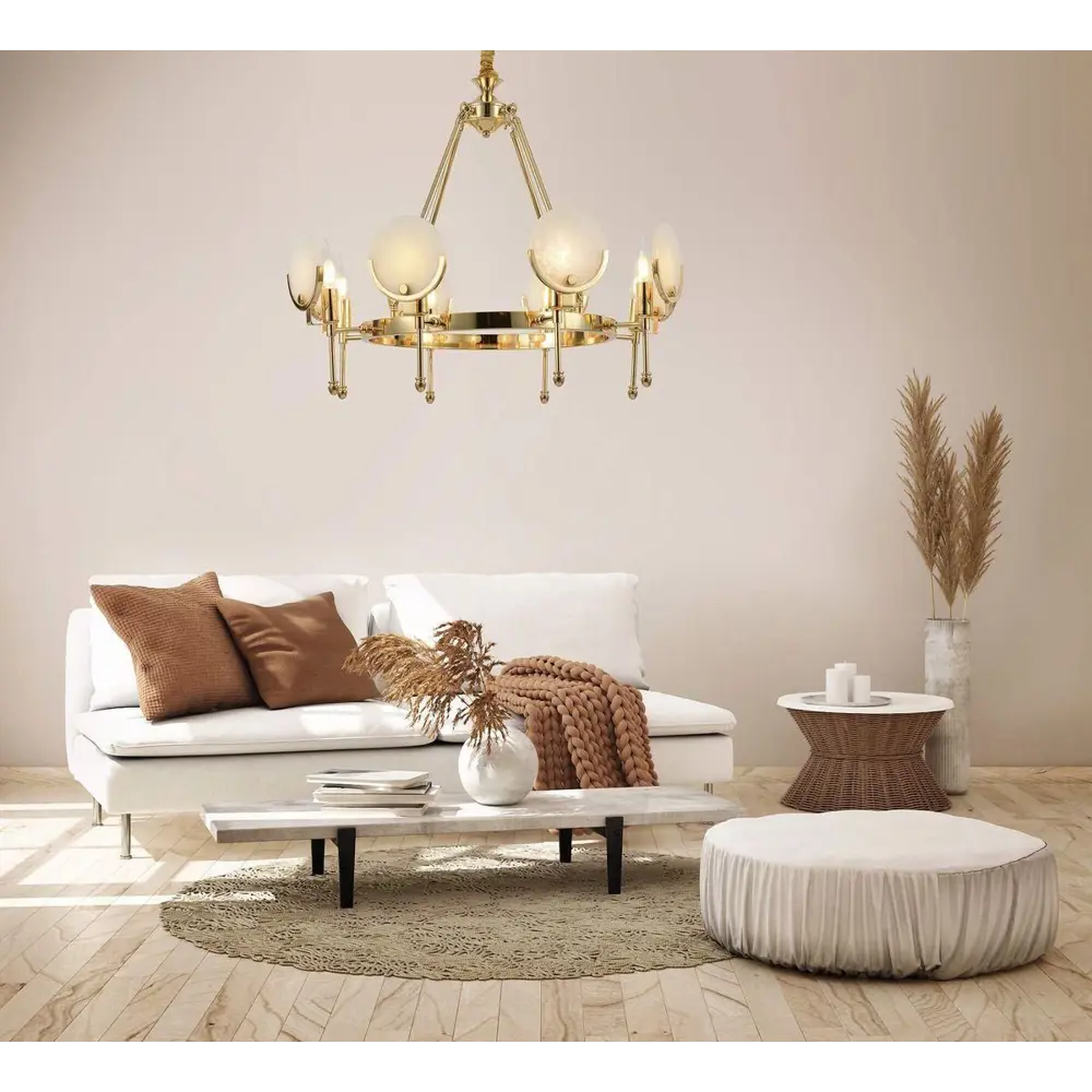 Фото 3 Люстра потолочная LUMINA DECO LDP 8010-8 F.GD Montego 8 ламп 21.33 м² цвет золото Фото 3 Люстра потолочная LUMINA DECO LDP 8010-8 F.GD Montego 8 ламп 21.33 м² цвет золото