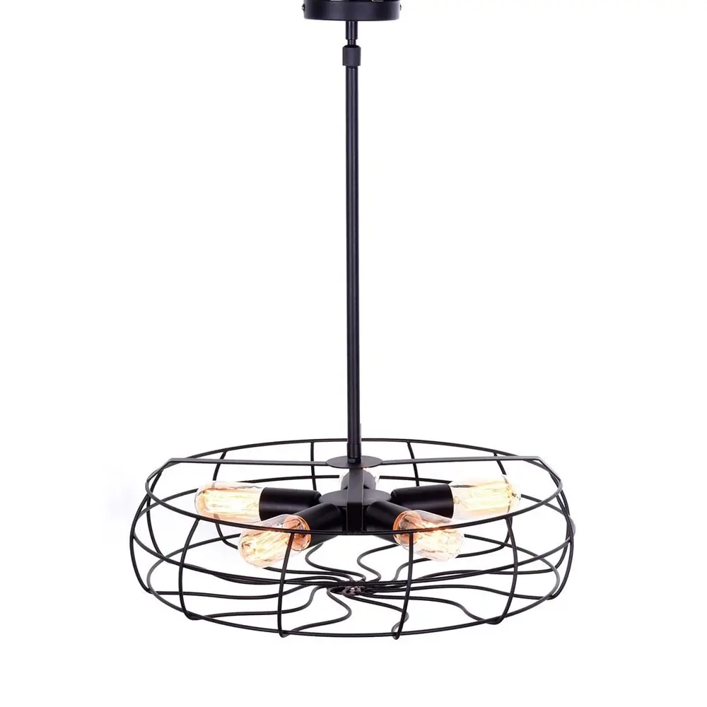 Фото 2 Люстра потолочная LUMINA DECO LDP 8008 BK Nino 5 ламп 20 м² цвет черный Фото 2 Люстра потолочная LUMINA DECO LDP 8008 BK Nino 5 ламп 20 м² цвет черный