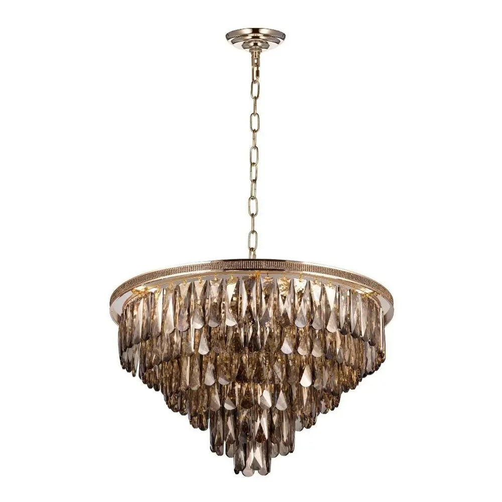 Фото Люстра потолочная хрустальная Lumina Deco LDP 6002-600 GD+GY Chici 18 ламп 48 м² цвет золото Фото Люстра потолочная хрустальная Lumina Deco LDP 6002-600 GD+GY Chici 18 ламп 48 м² цвет золото
