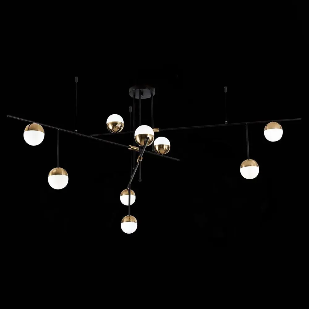 Фото 4 Люстра потолочная ST LUCE SL1507.422.09 Albero 9 ламп 16 м² цвет черный Фото 4 Люстра потолочная ST LUCE SL1507.422.09 Albero 9 ламп 16 м² цвет черный