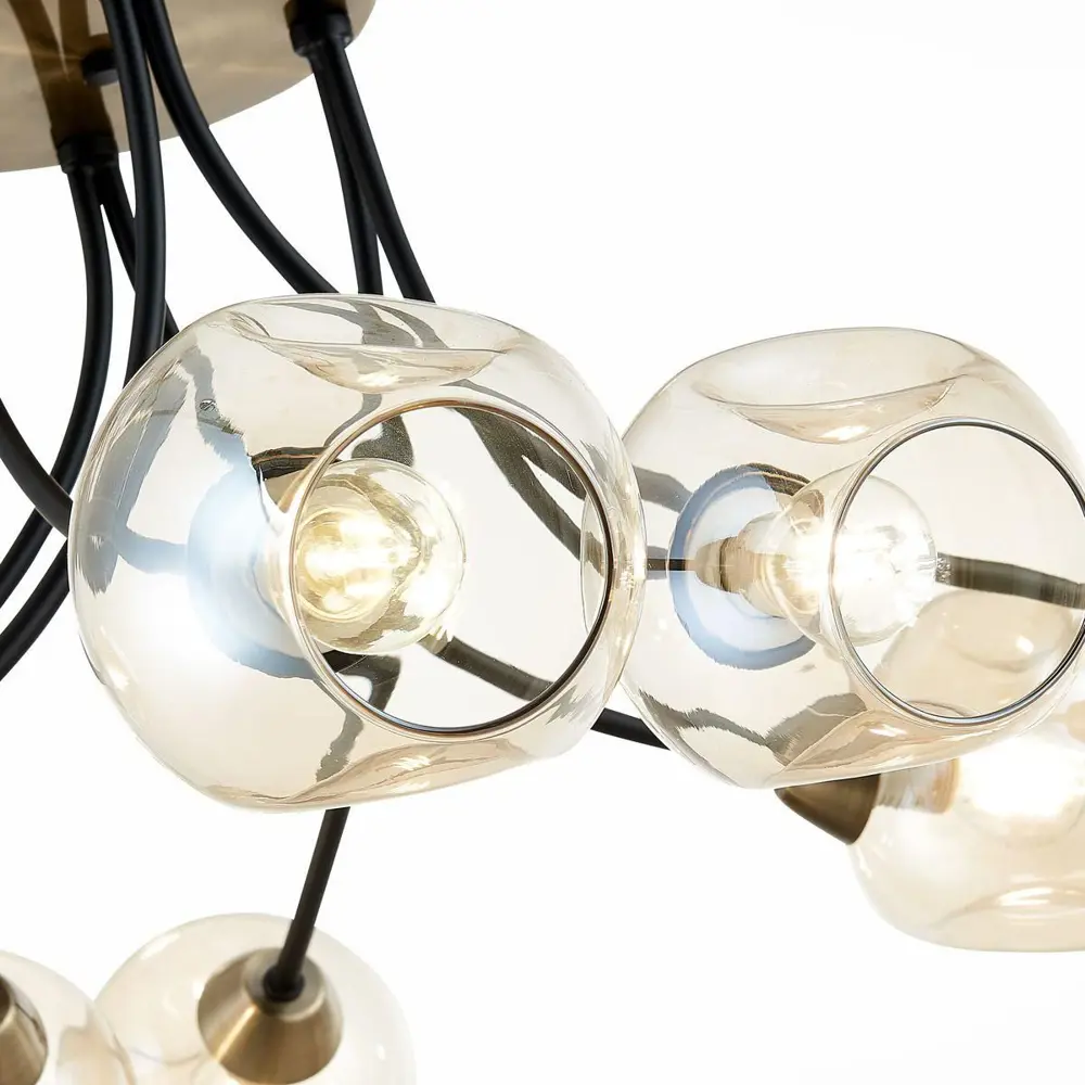 Фото 3 Люстра потолочная EVOLUCE SLE205302-08 Besano 8 ламп 16 м² цвет черный Фото 3 Люстра потолочная EVOLUCE SLE205302-08 Besano 8 ламп 16 м² цвет черный