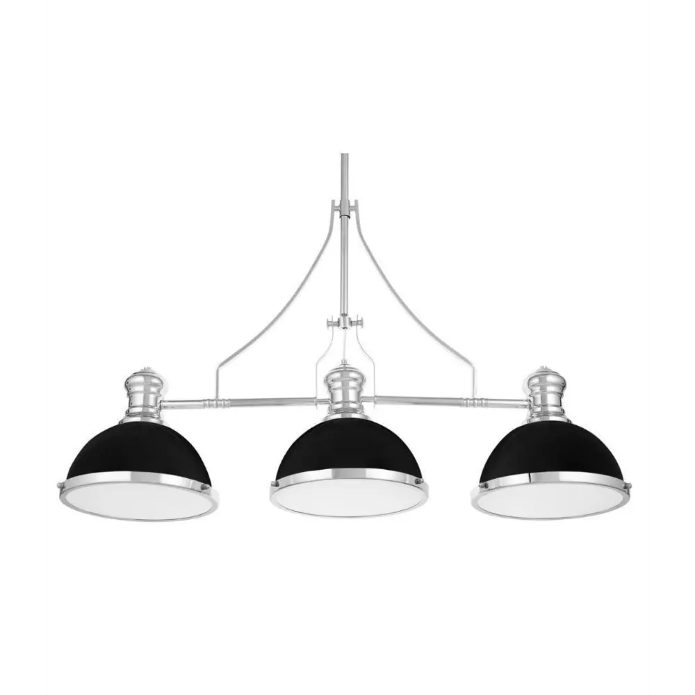 Фото 3 Люстра потолочная LUMINA DECO LDP 710-3 BK+CHR Ettore 3 лампы 8 м² цвет хром Фото 3 Люстра потолочная LUMINA DECO LDP 710-3 BK+CHR Ettore 3 лампы 8 м² цвет хром