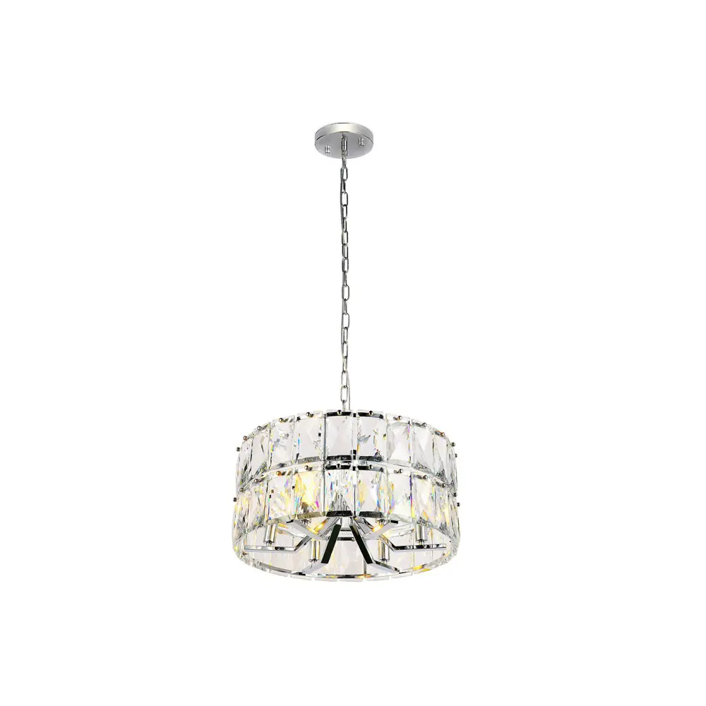 Фото 4 Люстра потолочная хрустальная Ambrella Light TR5159 Traditional 6 ламп 18 м² цвет хром Фото 4 Люстра потолочная хрустальная Ambrella Light TR5159 Traditional 6 ламп 18 м² цвет хром