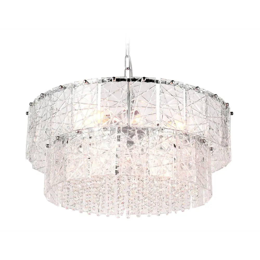 Фото 2 Люстра потолочная хрустальная Ambrella Light TR5235 Traditional 8 ламп 23 м² цвет хром Фото 2 Люстра потолочная хрустальная Ambrella Light TR5235 Traditional 8 ламп 23 м² цвет хром