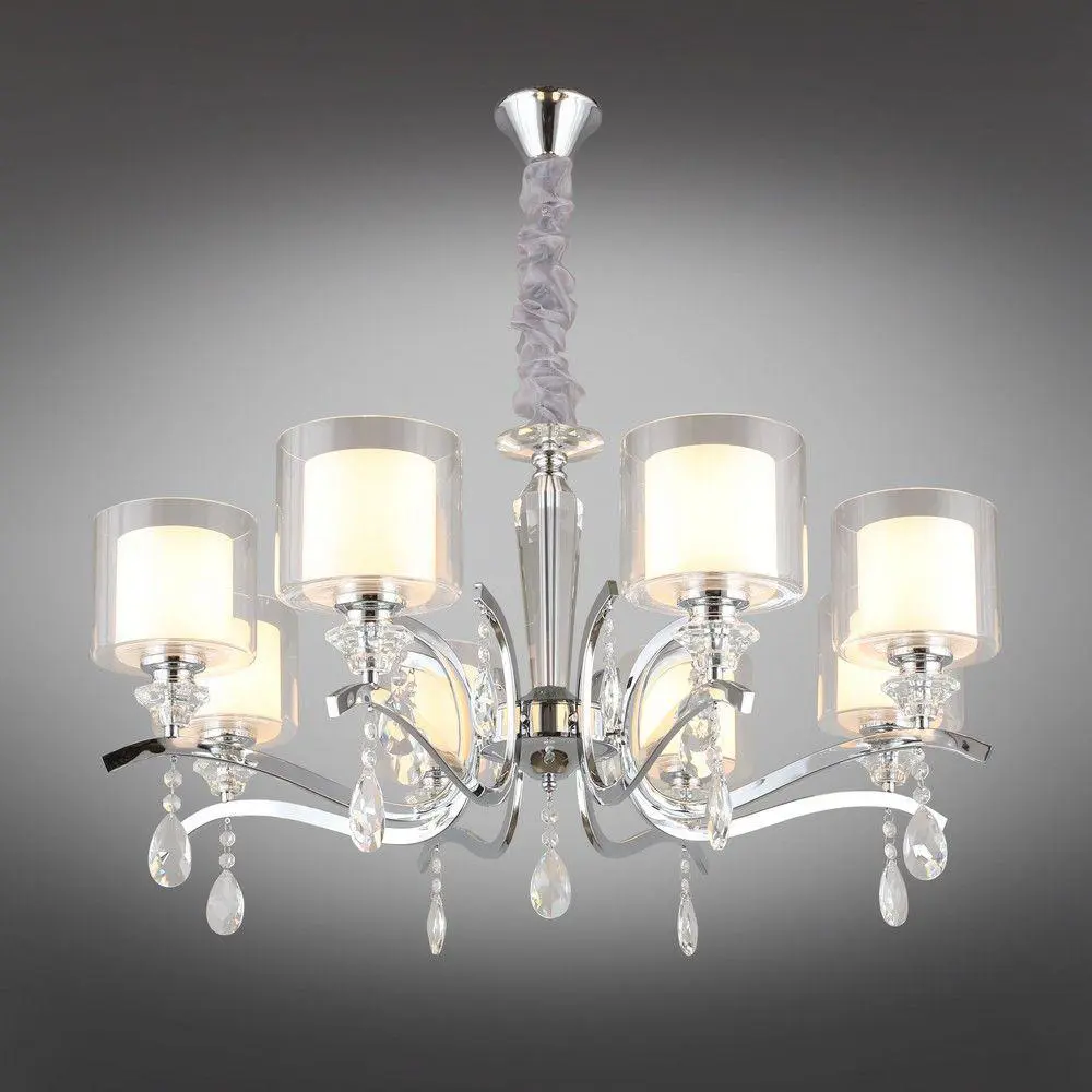 Фото 2 Люстра потолочная OMNILUX OML-70903-08 Bollate 8 ламп 32 м² цвет хром Фото 2 Люстра потолочная OMNILUX OML-70903-08 Bollate 8 ламп 32 м² цвет хром