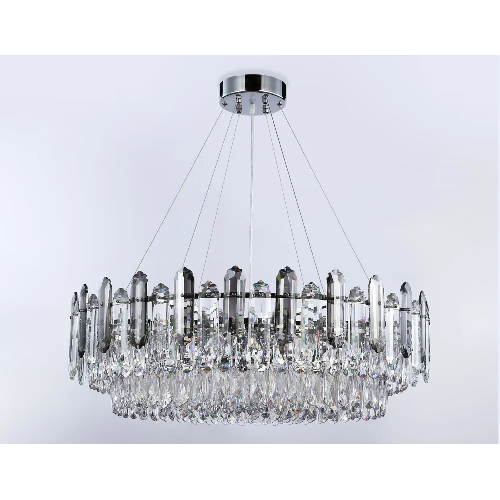 Фото 6 Люстра потолочная хрустальная Ambrella Light TR5193 Traditional 18 ламп 34 м² цвет хром Фото 6 Люстра потолочная хрустальная Ambrella Light TR5193 Traditional 18 ламп 34 м² цвет хром