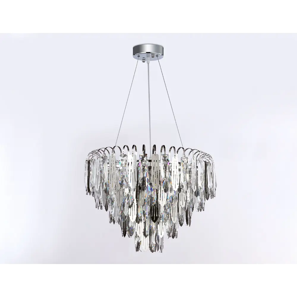 Фото 6 Люстра потолочная хрустальная Ambrella Light TR5255 Traditional 8 ламп 23 м² цвет хром Фото 6 Люстра потолочная хрустальная Ambrella Light TR5255 Traditional 8 ламп 23 м² цвет хром