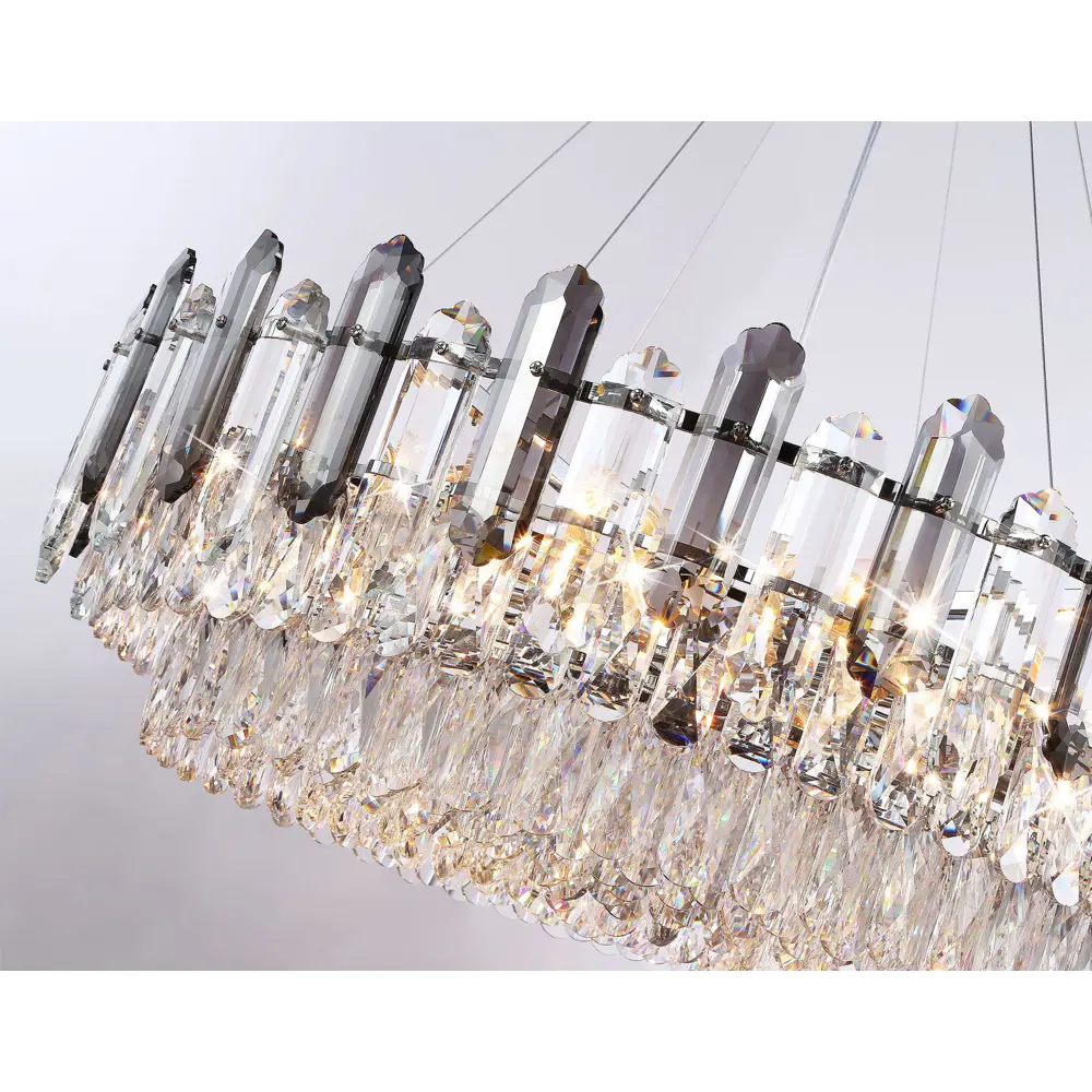 Фото 7 Люстра потолочная хрустальная Ambrella Light TR5193 Traditional 18 ламп 34 м² цвет хром Фото 7 Люстра потолочная хрустальная Ambrella Light TR5193 Traditional 18 ламп 34 м² цвет хром