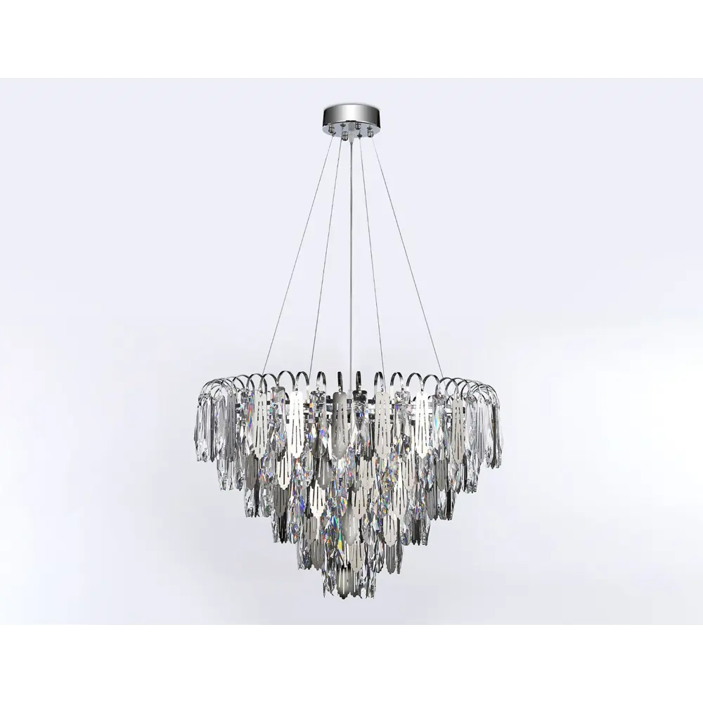 Фото 6 Люстра потолочная хрустальная Ambrella Light TR5257 Traditional 11 ламп 28 м² цвет хром Фото 6 Люстра потолочная хрустальная Ambrella Light TR5257 Traditional 11 ламп 28 м² цвет хром