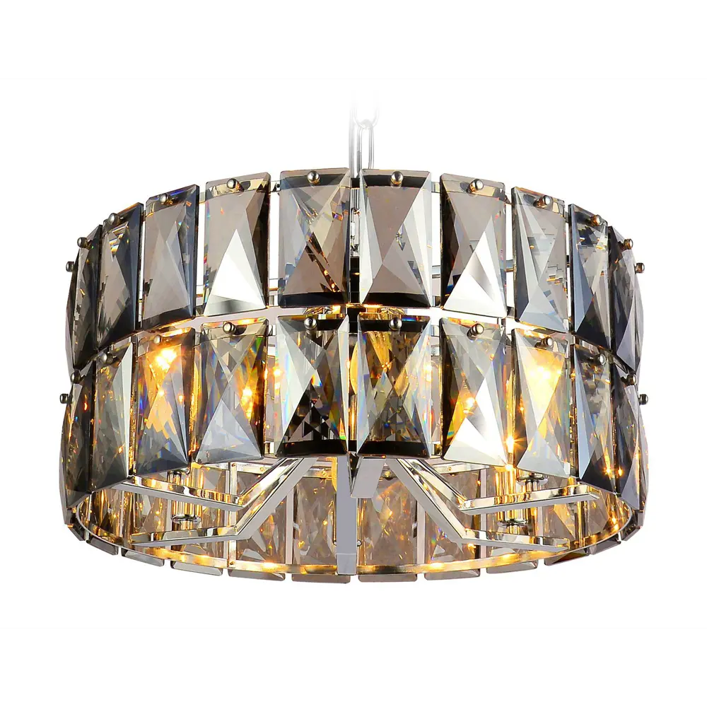 Фото 2 Люстра потолочная хрустальная Ambrella Light TR5160 Traditional 6 ламп 18 м² цвет хром Фото 2 Люстра потолочная хрустальная Ambrella Light TR5160 Traditional 6 ламп 18 м² цвет хром