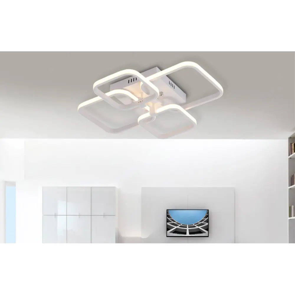 Фото 2 Светильник настенно-потолочный светодиодный ESCADA 10238-4LED 13 м² нейтральный белый свет цвет белый Фото 2 Светильник настенно-потолочный светодиодный ESCADA 10238-4LED 13 м² нейтральный белый свет цвет белый
