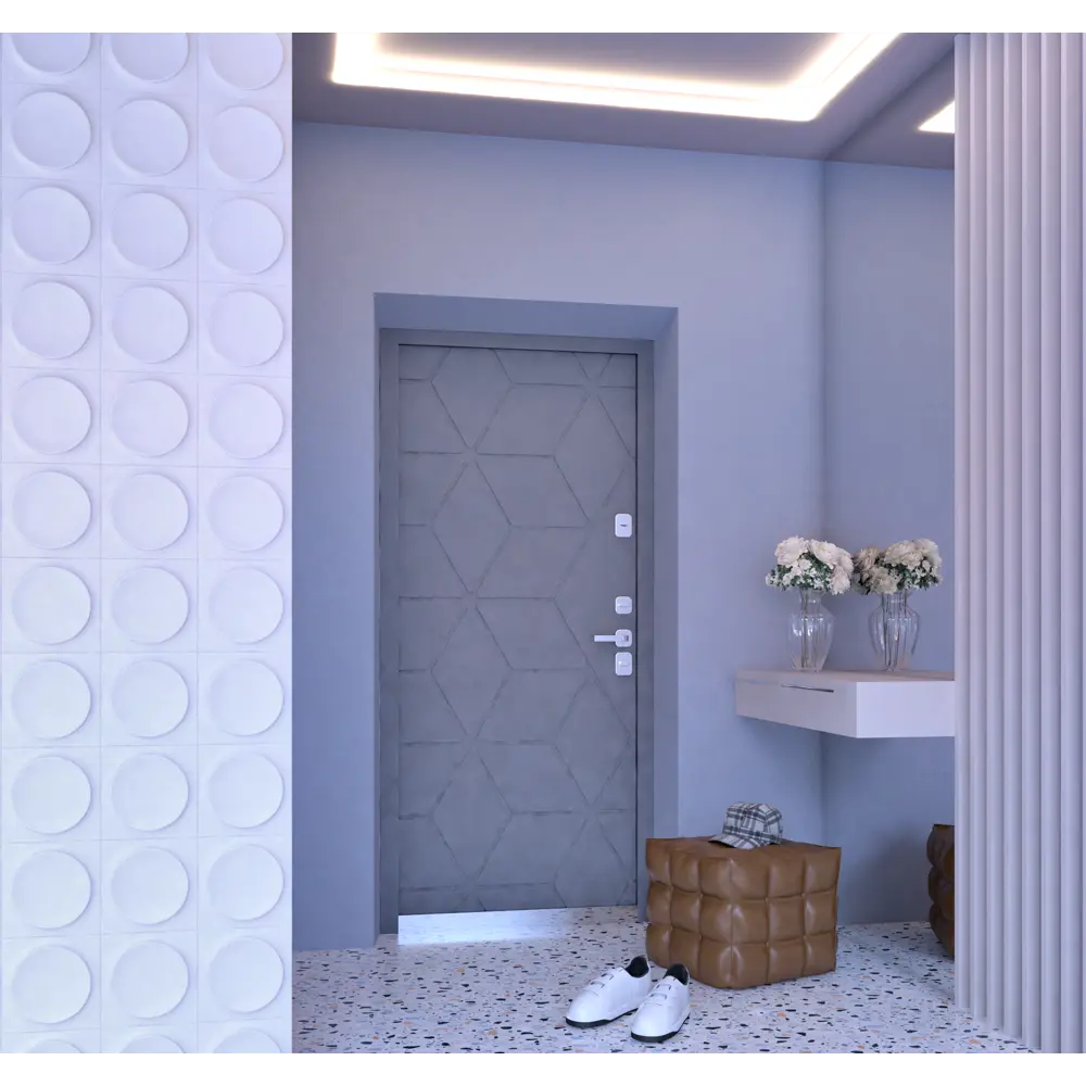 Фото 7 Дверь входная металлическая Комбидвуд Uno-I 205x86 см. правая серый графит Фото 7 Дверь входная металлическая Комбидвуд Uno-I 205x86 см. правая серый графит