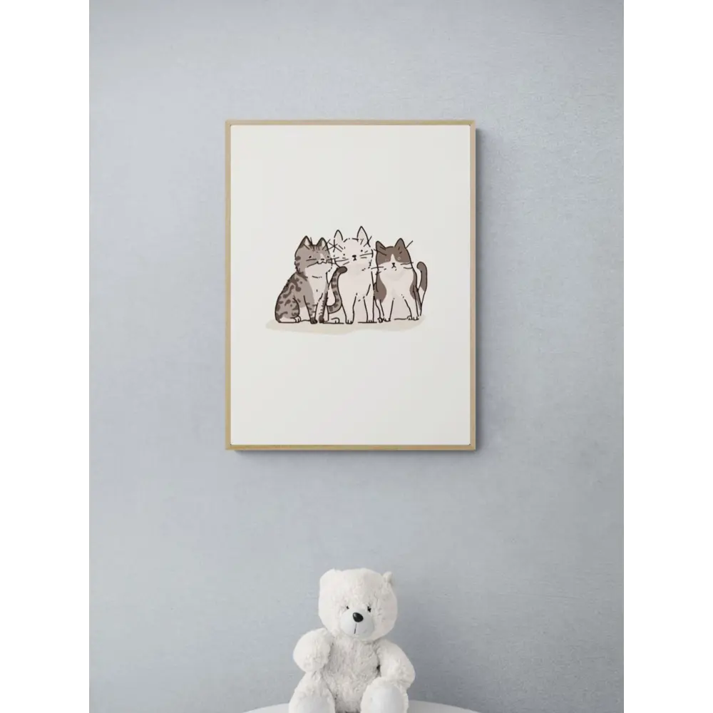 Фото 2 Постер Простопостер "Кошки - три котенка" 50x40 см в подарочном тубусе без рамы Фото 2 Постер Простопостер "Кошки - три котенка" 50x40 см в подарочном тубусе без рамы