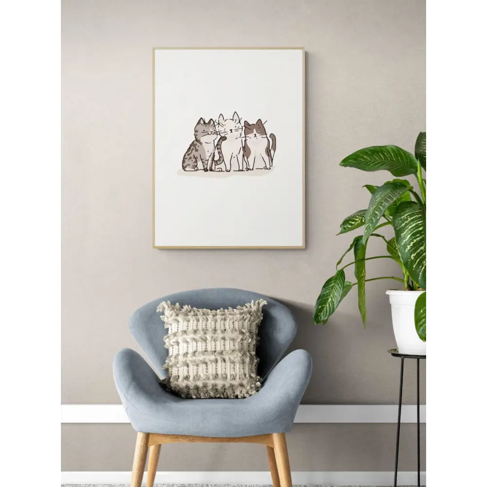 Фото 3 Постер Простопостер "Кошки - три котенка" 50x40 см в подарочном тубусе без рамы Фото 3 Постер Простопостер "Кошки - три котенка" 50x40 см в подарочном тубусе без рамы