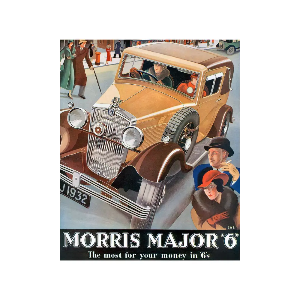 Фото Постер Простопостер "Автомобили - автомобиль morris magor 6" 50x40 см в подарочном тубусе без рамы Фото Постер Простопостер "Автомобили - автомобиль morris magor 6" 50x40 см в подарочном тубусе без рамы