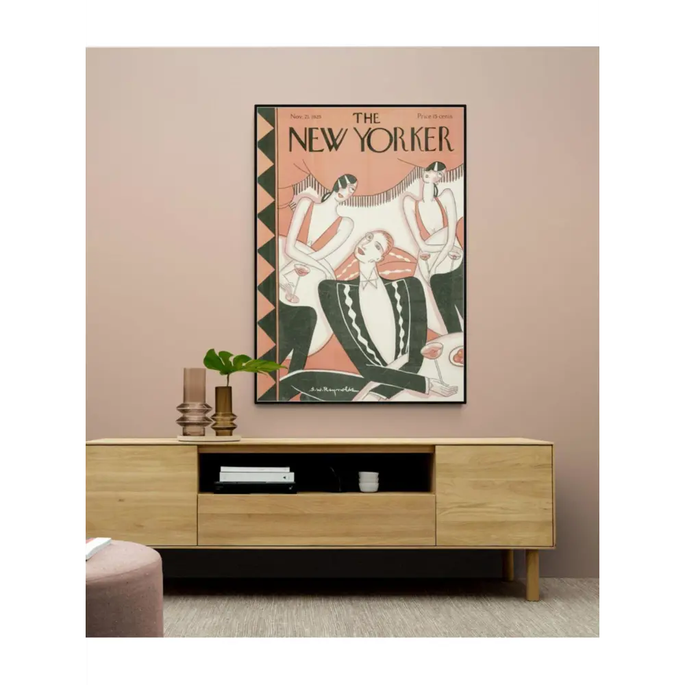 Фото 2 Постер Простопостер "Обложки new yorker - вечер в кафе" 70x50 см в подарочном тубусе без рамы Фото 2 Постер Простопостер "Обложки new yorker - вечер в кафе" 70x50 см в подарочном тубусе без рамы
