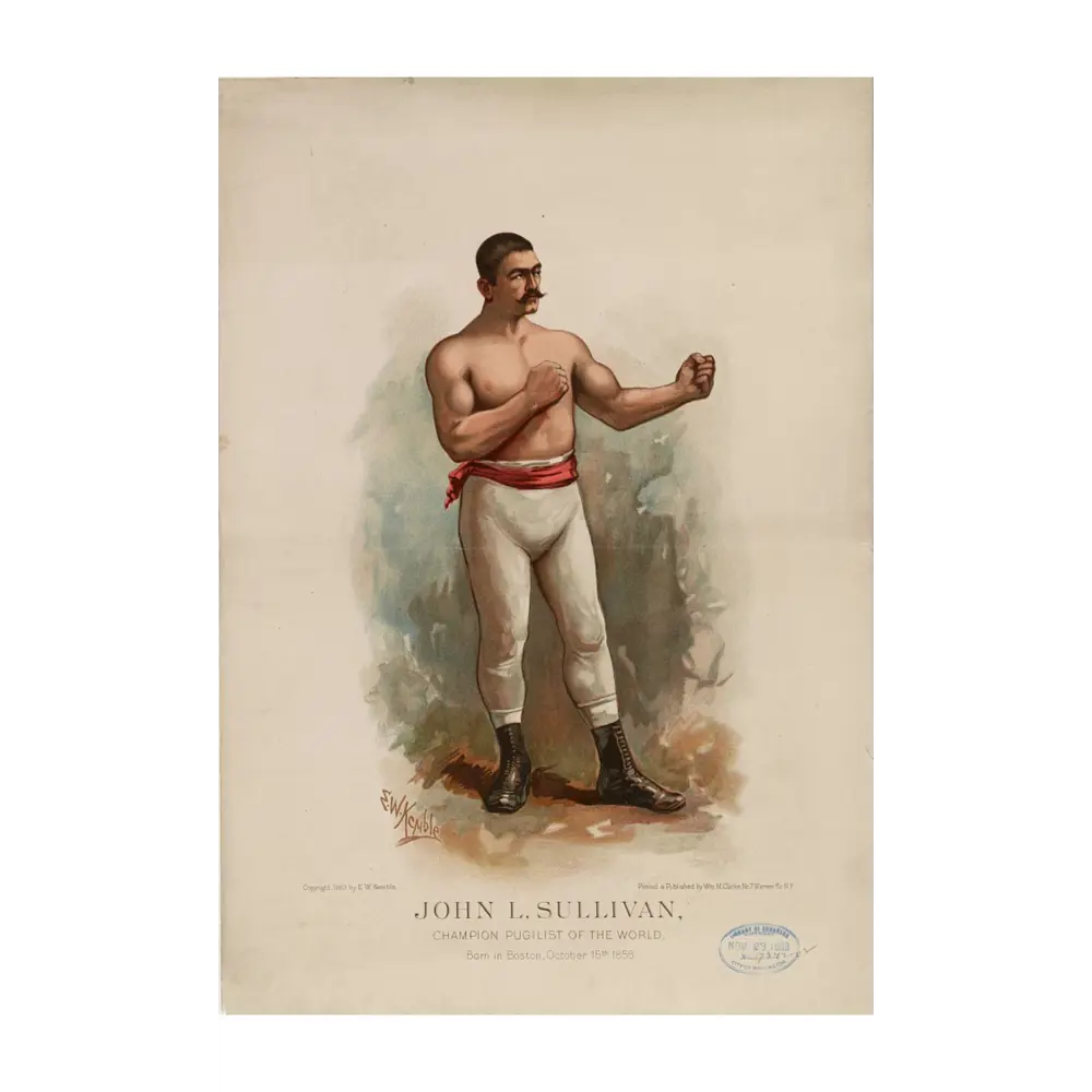 Фото Постер Простопостер "Бокс - чемпион мира john l.sullivan" 120x90 см в подарочном тубусе без рамы Фото Постер Простопостер "Бокс - чемпион мира john l.sullivan" 120x90 см в подарочном тубусе без рамы